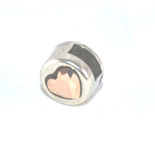 Passant  coeur  bronze pour cuir 5-6mm