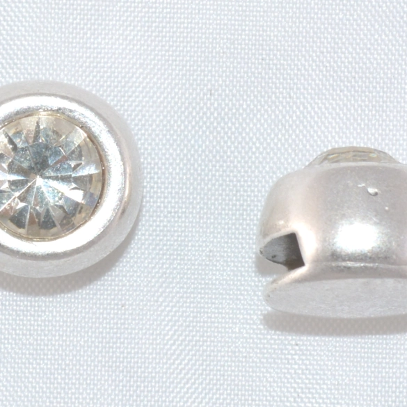 5 Passants 10mm pour cuir  avec Swarovski 