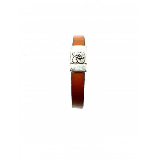 Fermoir aimant Croix Basque pour cuir 10mm