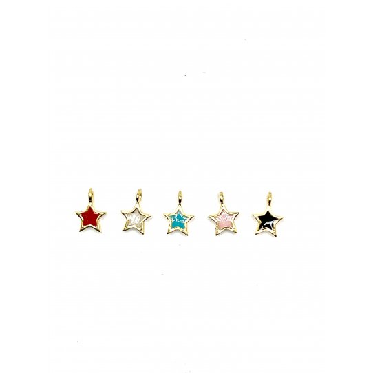 Pendant etoile maille 8.8mm  l'unit