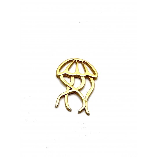 Pendant Meduse or mat 40.8x 26.7 mm