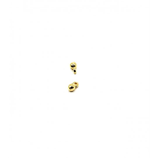 Pendant petite boule dor  l'or fin 18 carat 3.4mm
