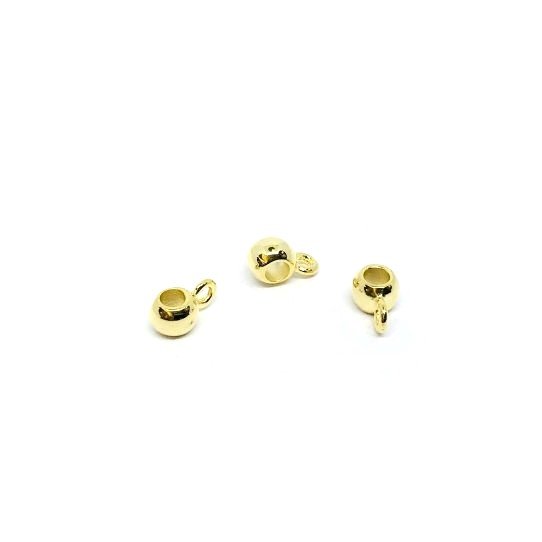 Accroche breloque pour cuir 3-3.5 mm rond