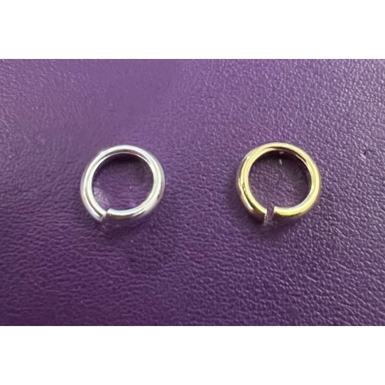 Anneaux de montage �pais 11mm plaqu�s Argent vif et Or en France
