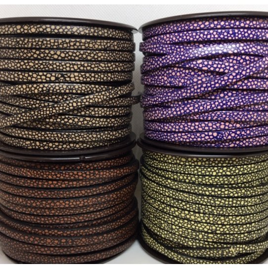 Cuir de veau 5mm imprim� points