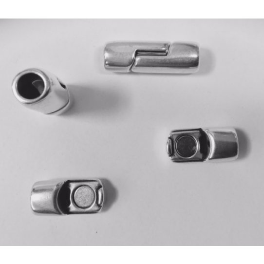 Fermoir aimant� 5mm pour cuir rond