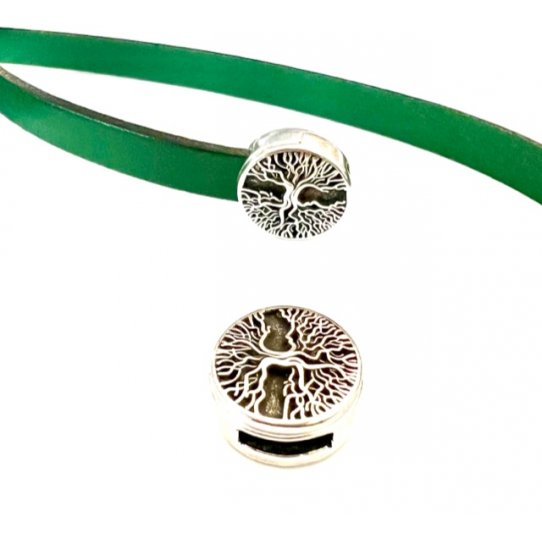 Fermoir aimant� ARBRE DE VIE pour cuir 10mm, EXCLUSIVITE IDIL