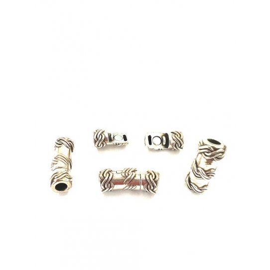 Fermoir aimant� �tain pour cuir rond 4mm