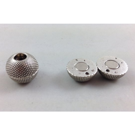 Fermoir aimant� pour cuir rond 5mm