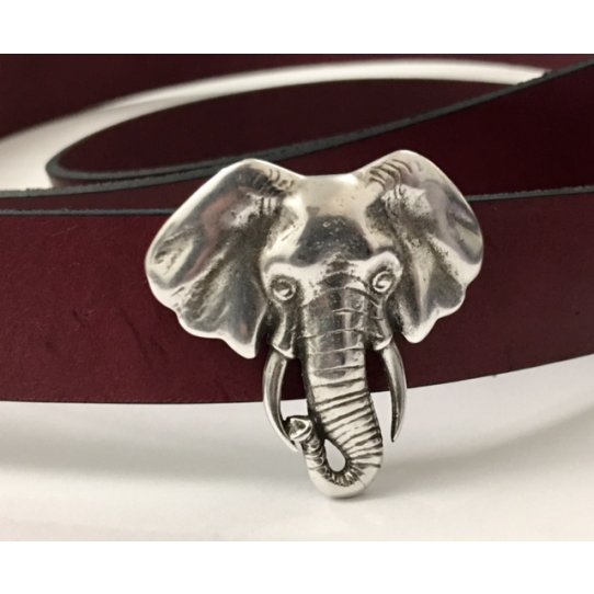 Passant t�te d��l�phant pour cuir 20mm
