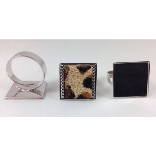 5 Bagues avec plateau 20x20 plaques en France 