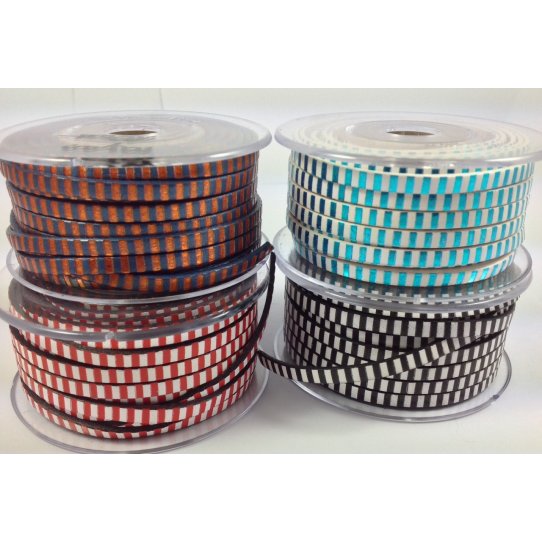 Cuir imprim rayures 5mm