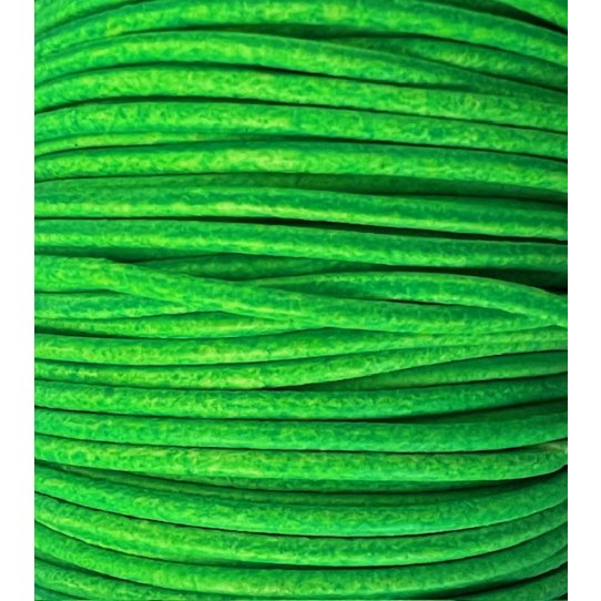 Cuir rond 2mm Fluo
