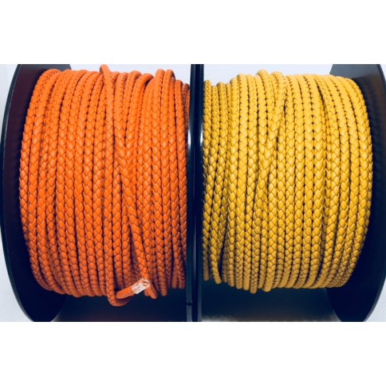 Cuir tress rond 3-Qualit Joaillerie-nouvelles couleurs