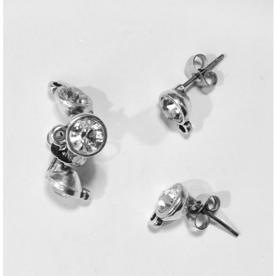 Earrings with swarovski