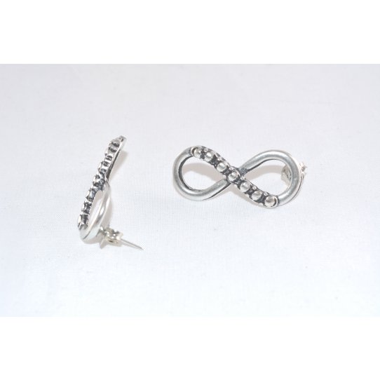 Infinity symbol stud earrings