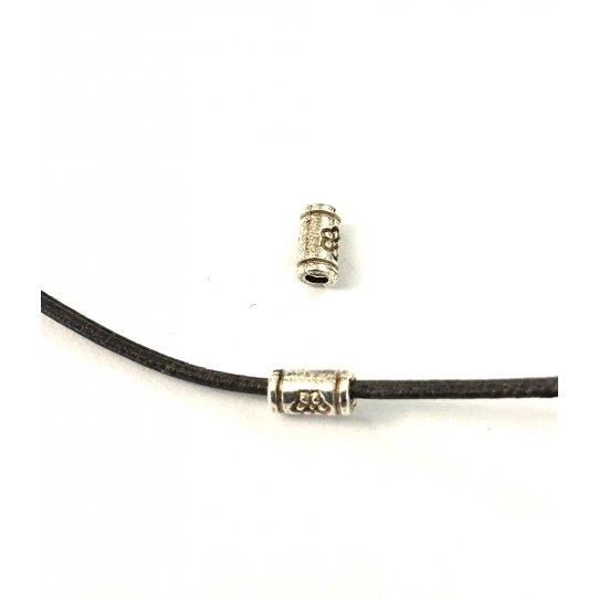 Int. cylindrique 6X2.6mm, trou1.1mm, pl FR OR/ARGENT 