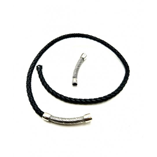 Passant/ intercalaire cuir rond 5mm