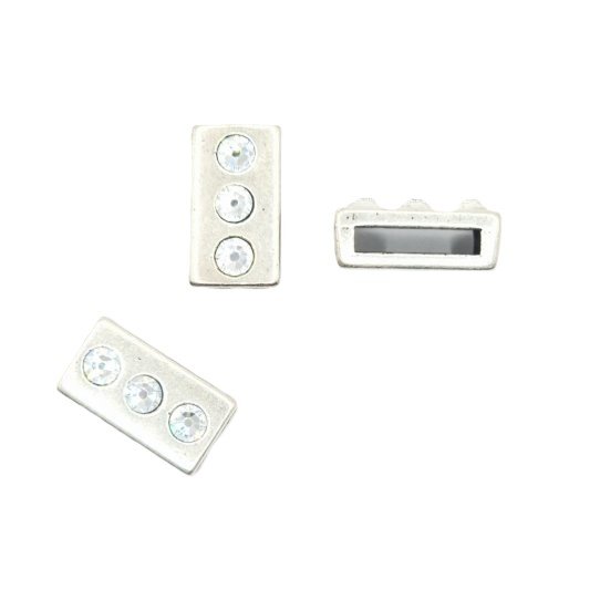 Passant pour cuir 13mm avec strass Swarovski