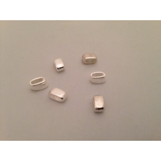 Passant pour cuir 5mm ,10 microns arg vif  plaqus en France
