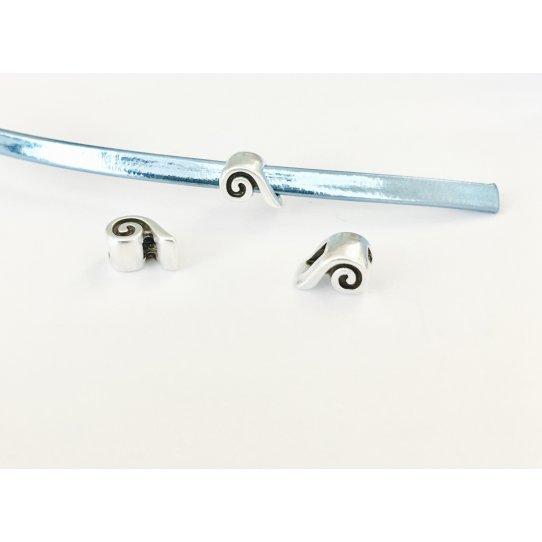 Passant vague 3mm en dor ou en argent antique