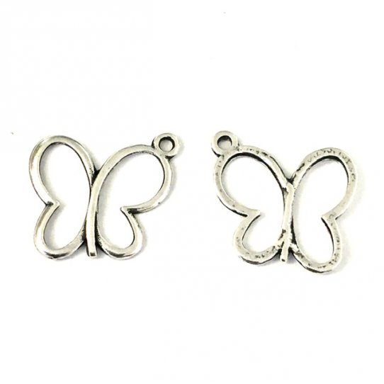 Pendant papillon vid  16,5x19mm
