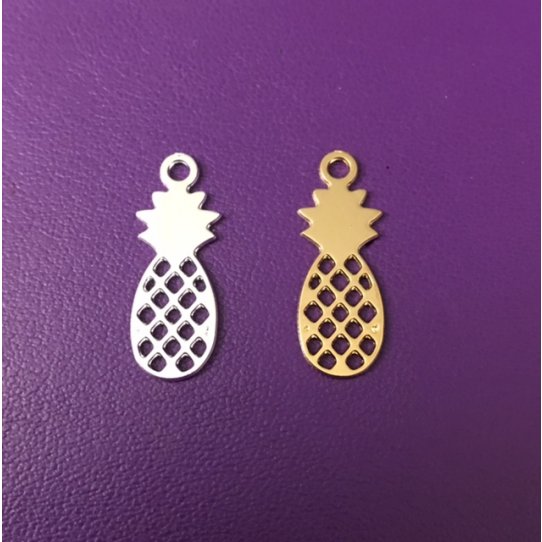 Pendant - Pineapple brass plated France