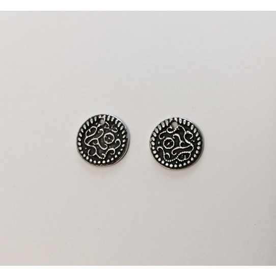 Pendant - sequin with abstract pattern