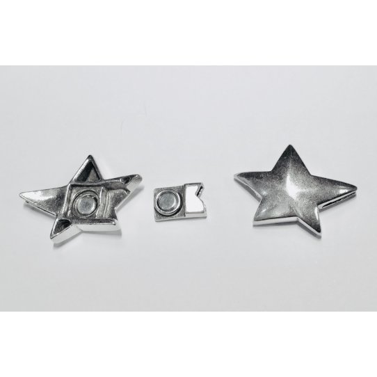 Pewter elongated star magnetic clasp