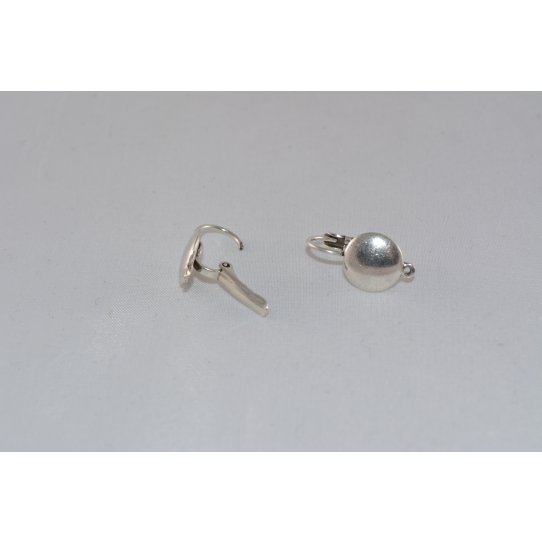 Pewter plated sleeper earrings, french production, 10 microns