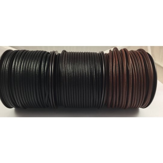 Round leather 3mm
