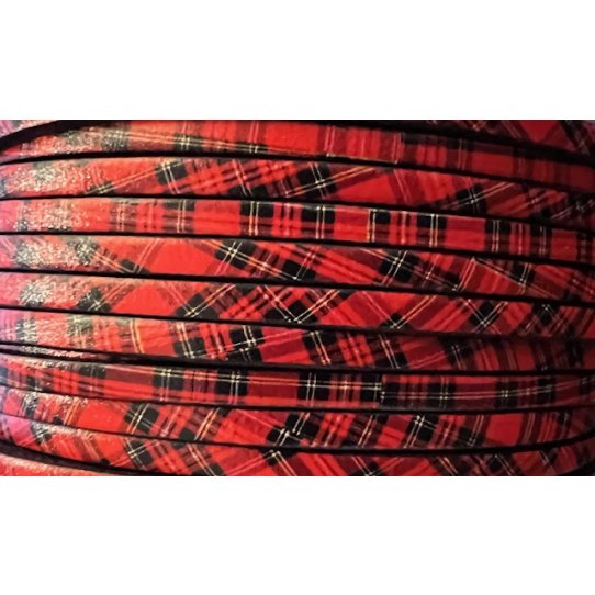 tartan leather 3mm